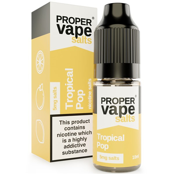 Tropical Pop Nic Salt E Liquid 10ml by Proper Vape