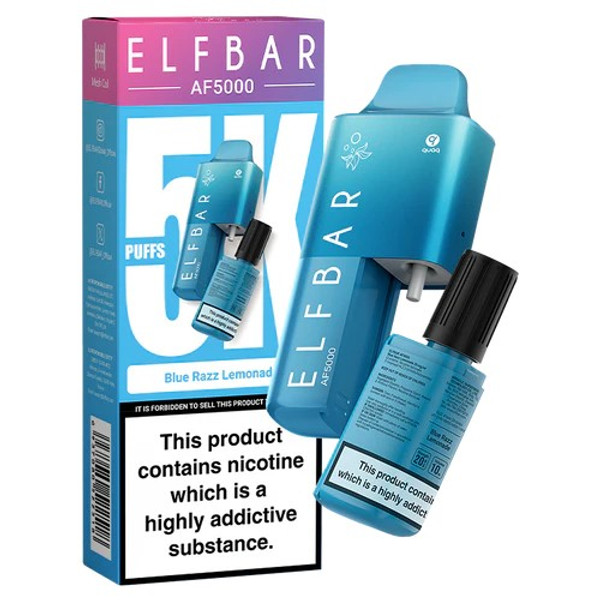 Blue Razz Lemonade Elf Bar AF5000 Disposable Vape Kit