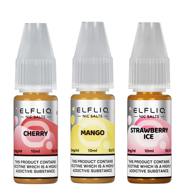 10 Pack of Elf Bar Elfliq Nic Salt E Liquids (Expired Stock)