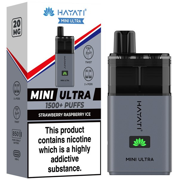 Strawberry Raspberry Ice Hayati Mini Ultra 1500 Pod Kit