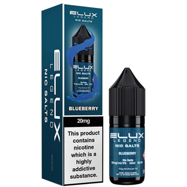 Blueberry Nic Salt E Liquid 10ml By Elux Legend