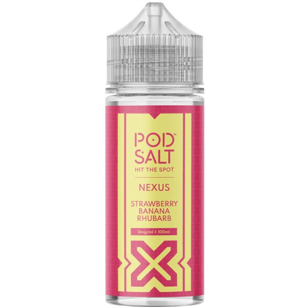 Strawberry Banana Rhubarb E Liquid 100ml Shortfill by Pod Salt Nexus Strawberry Banana Rhubarb E Liquid 100ml Shortfill by Pod Salt Nexus