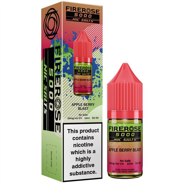 Firerose 5000 Apple Berry Blast Nic Salt E Liquid 10ml