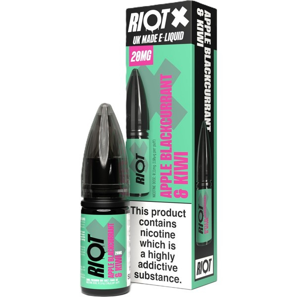 Apple Blackcurrant Kiwi Nic Salt E Liquid 10ml by Riot X