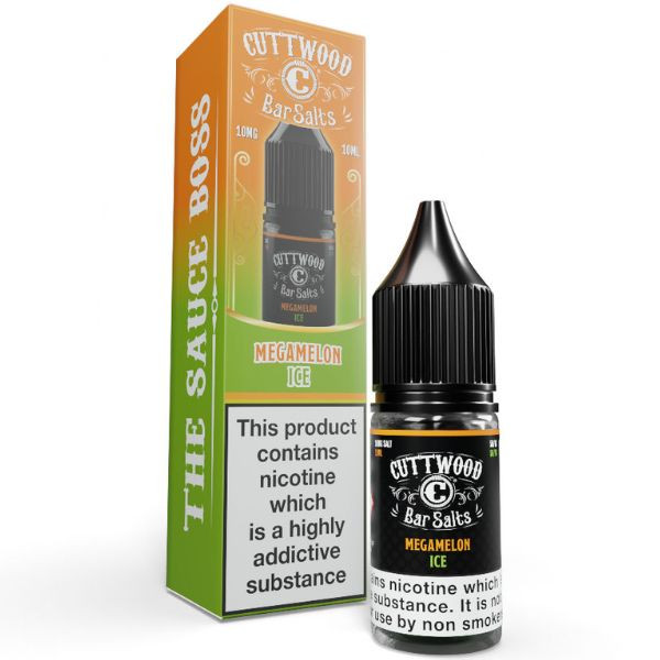 Cuttwood Bar Salts Megamelon Ice Nic Salt E Liquid 10ml