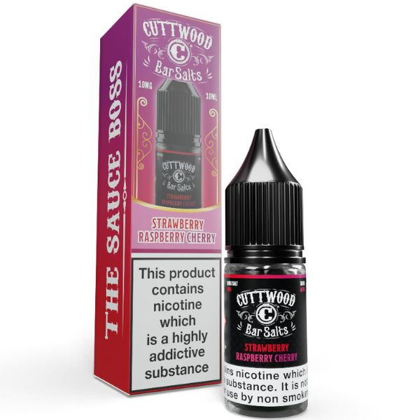 Cuttwood Bar Salts Strawberry Raspberry Cherry Nic Salt E Liquid 10ml