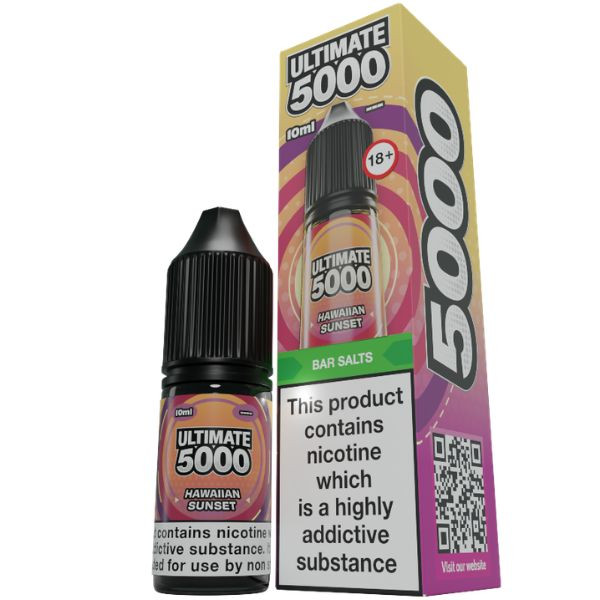 Hawaiian Sunset Nic Salt E Liquid 10ml by Ultimate 5000 Bar Salts