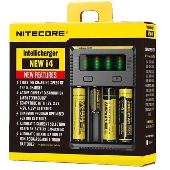 NiteCore Intellicharger i4 Battery Charger UK Plug 18.99 NiteCore Intellicharger i4 Battery Charger UK Plug 18.99