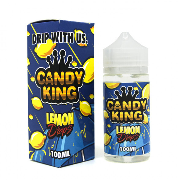 Lemon Drops E liquid UK 100ml/120ml Candy King 9.99 Free Nic Shots