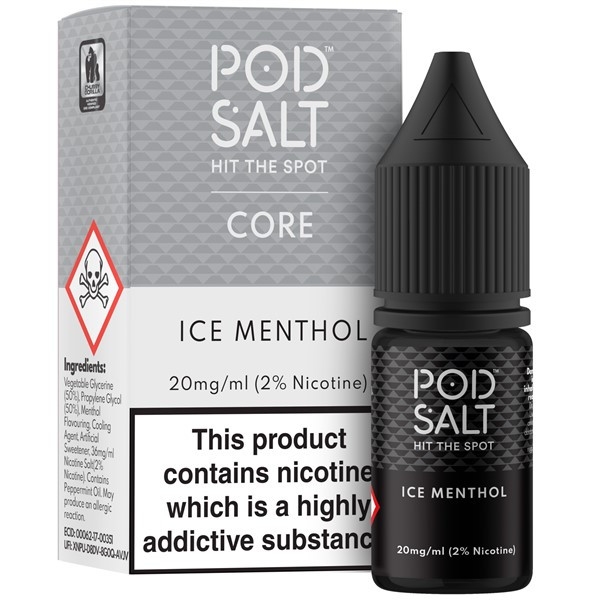 elfbar elfa master akku Ice Menthol Nic Salt E Liquid 10ml By Pod Salt