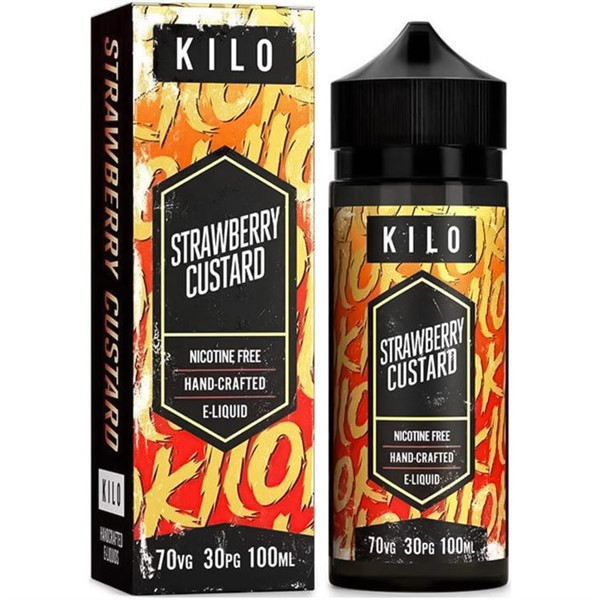 Strawberry Custard E Liquid 100ml by Kilo Free Nic Shots 9.99