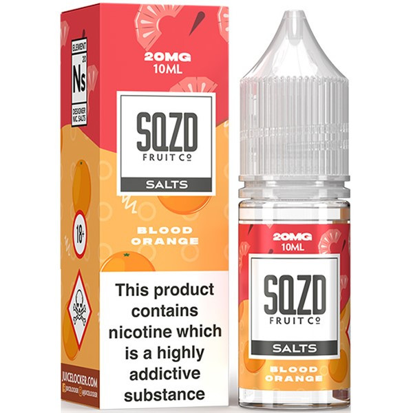 Blood Orange Nic Salt E Liquid 10ml By SQZD 10 For £19.99
