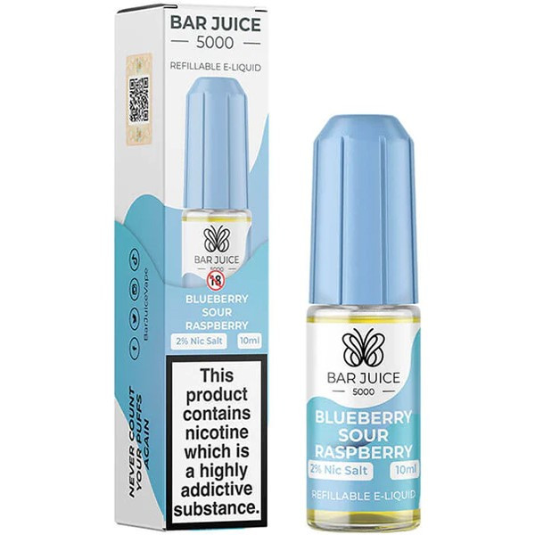 Blueberry Sour Raspberry Nic Salt 10ml by Bar Juice 5000