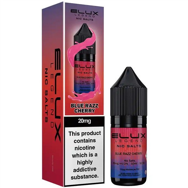 Elux Legend Blue Razz Cherry Nic Salt E Liquid 10ml 2 Elux Legend Blue Razz Cherry Nic Salt E Liquid 10ml 2
