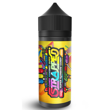 Super Rainbow Candy E Liquid 100ml By Strapped £12.99 Free Nic Shots