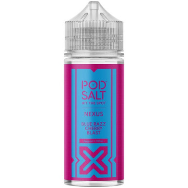 Pod Salt Nexus Blue Razz Cherry Blast E Liquid 100ml £7.99 inc FREE NIC  SHOTS