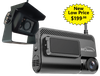 Rear-facing fleet camera and in-cabin dash cam system with GPS tracking for commercial vehicles