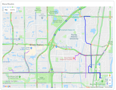 Fleet GPS tracking dashboard interface