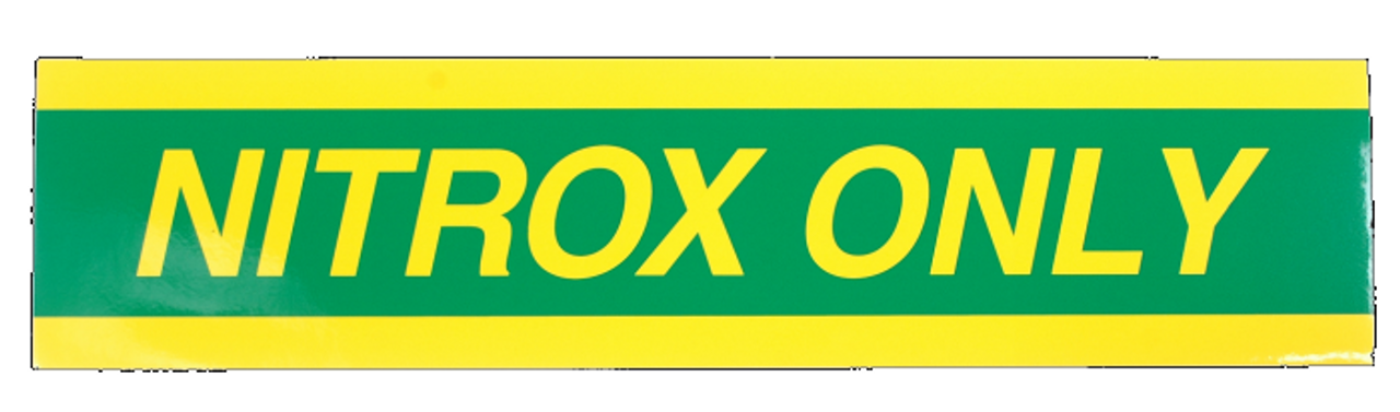 Sticker "NITROX ONLY"
