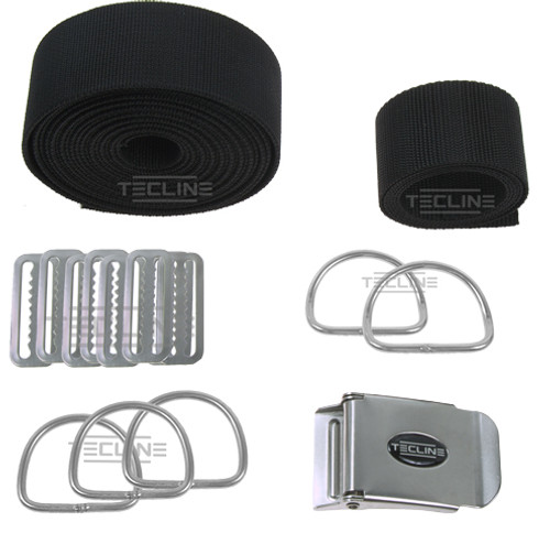 Tecline Harnas DIR (Harde Webbing, Vaste D-Ringen)