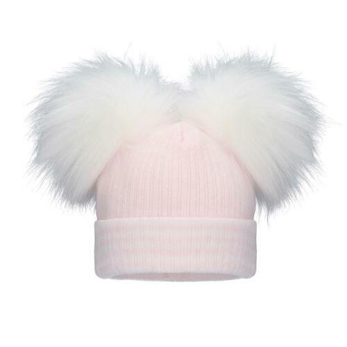 Pom Pom Envy - Double Pom - Pink/White 