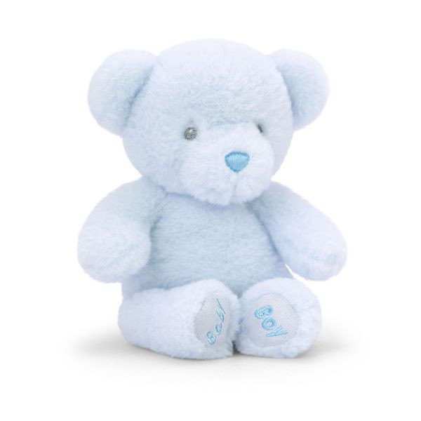 Douglas Cuddle Toys Baby Blue Bear - Large 12" Soft Plush Teddy With Satin Paws, Perfect Baby Boy Gift