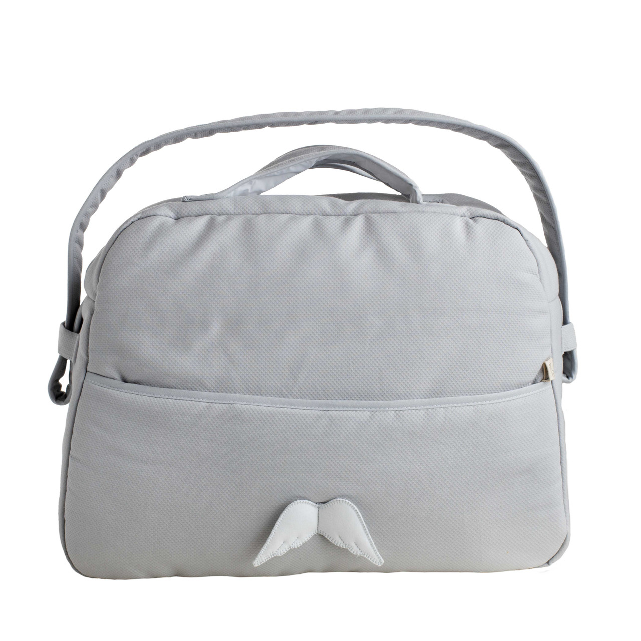 BABY GI GREY MATERNITY BAG W SILVER WINGS BG36ACS Kiddie