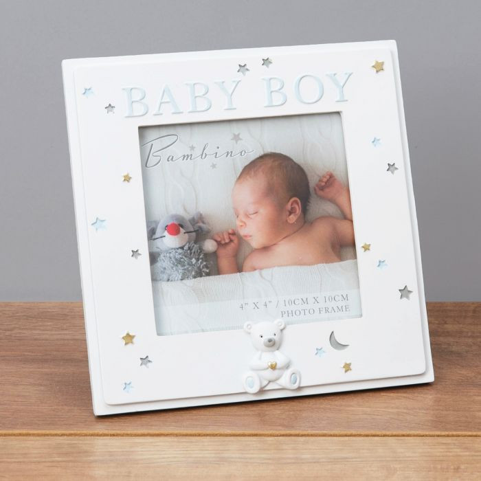 BAMBINO BABY BOY PICTURE FRAME Kiddie Boutique By Claire