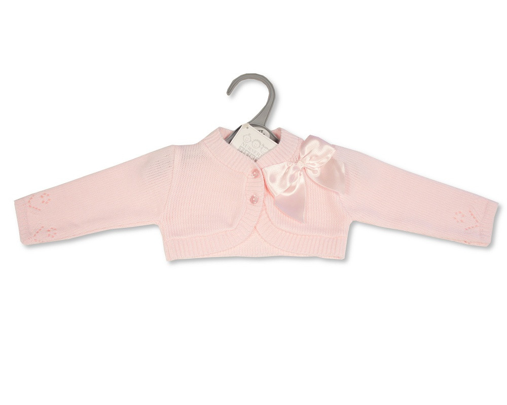 Nursery Time 117 Baby Girls Knitted Bolero Style Cardigan with