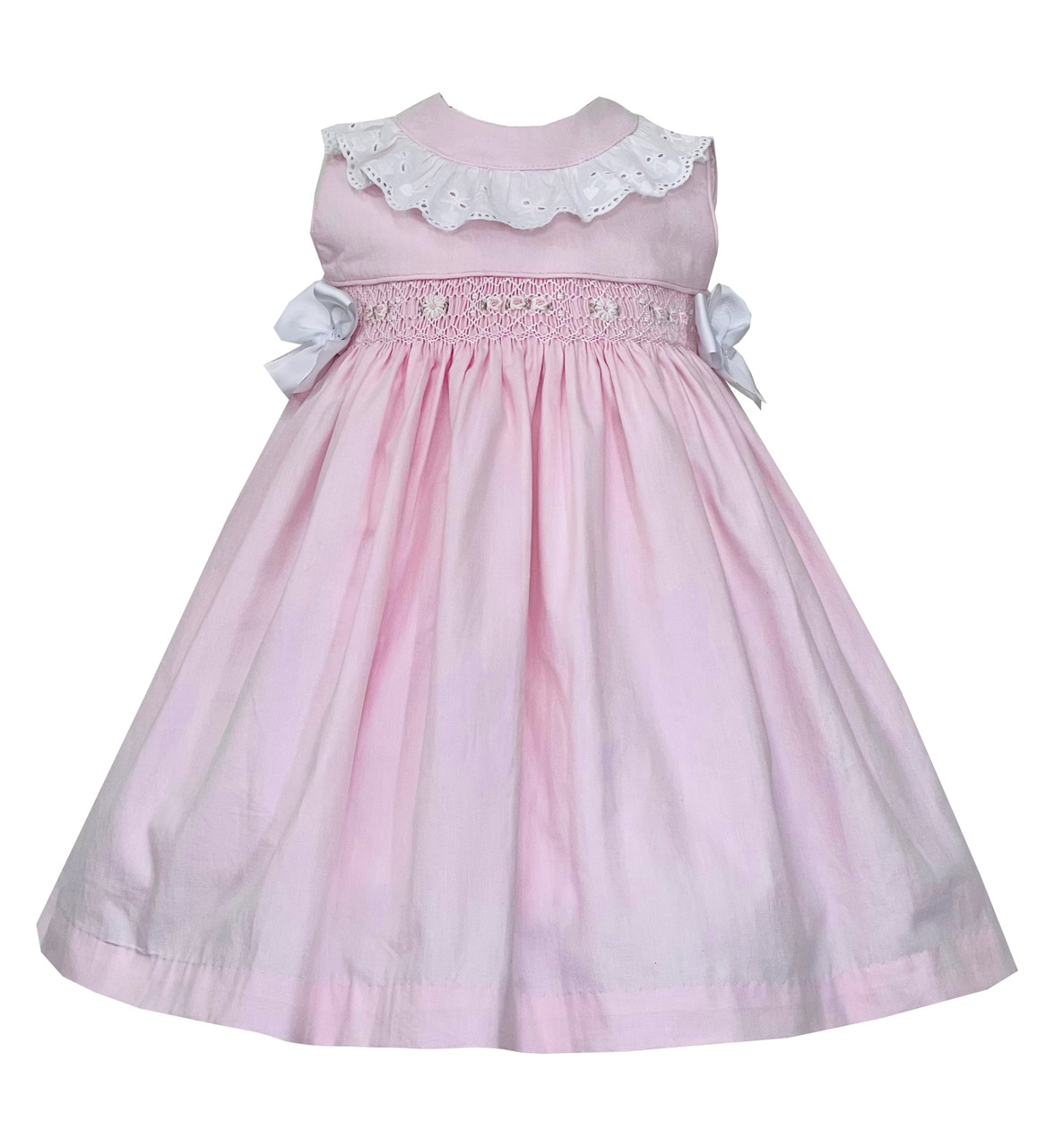 Pretty Originals Dress MC01350E PINK/WHITE - Kiddie Boutique By Claire