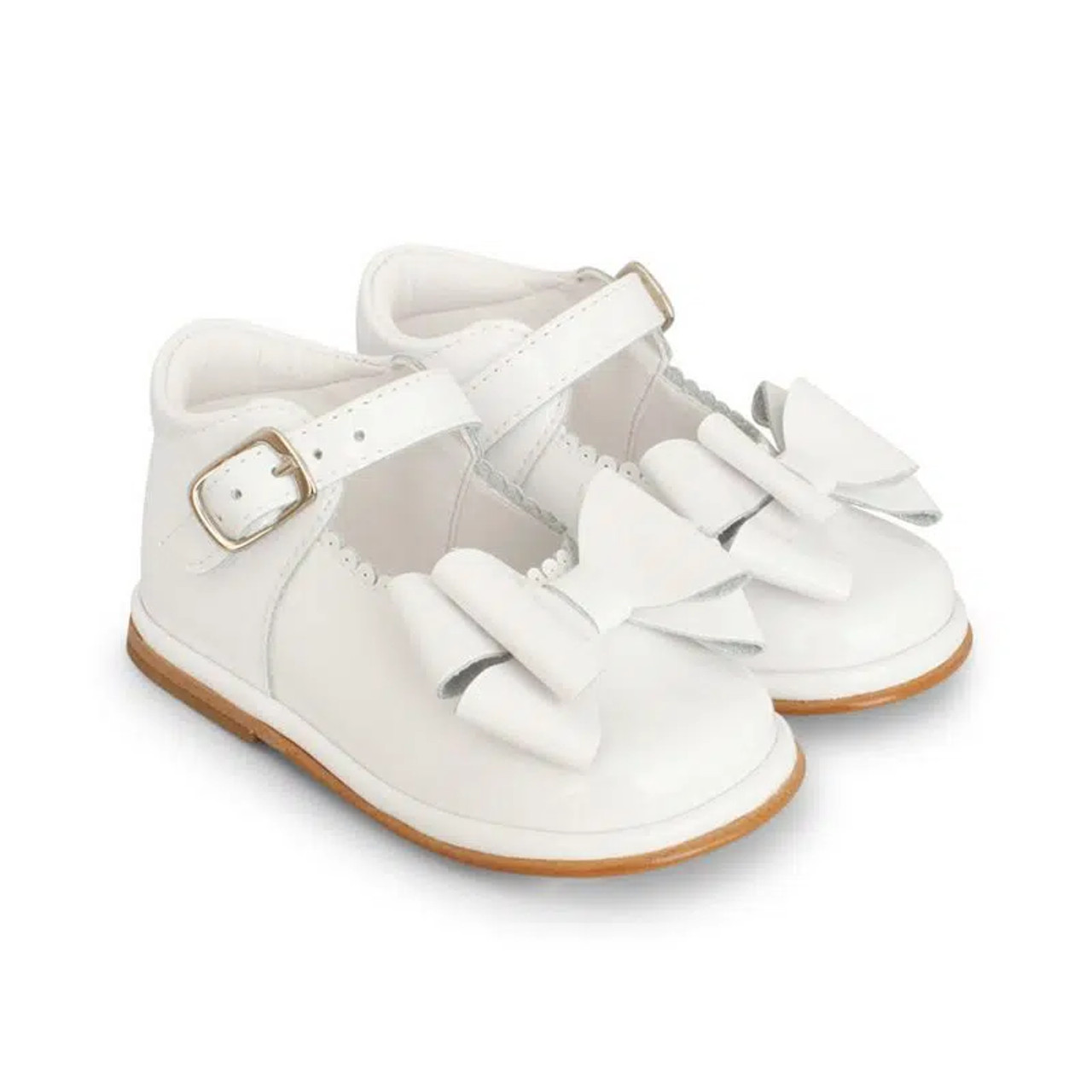 BORBOLETA CATIA WHITE PATENT 2612 Kiddie Boutique By Claire