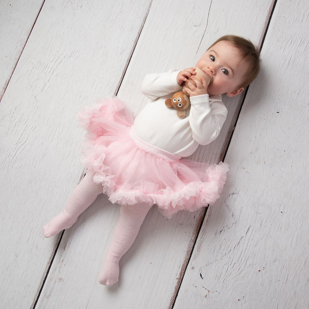 Caramelo Tutu Skirt tights 044926 Pink Kiddie Boutique By Claire