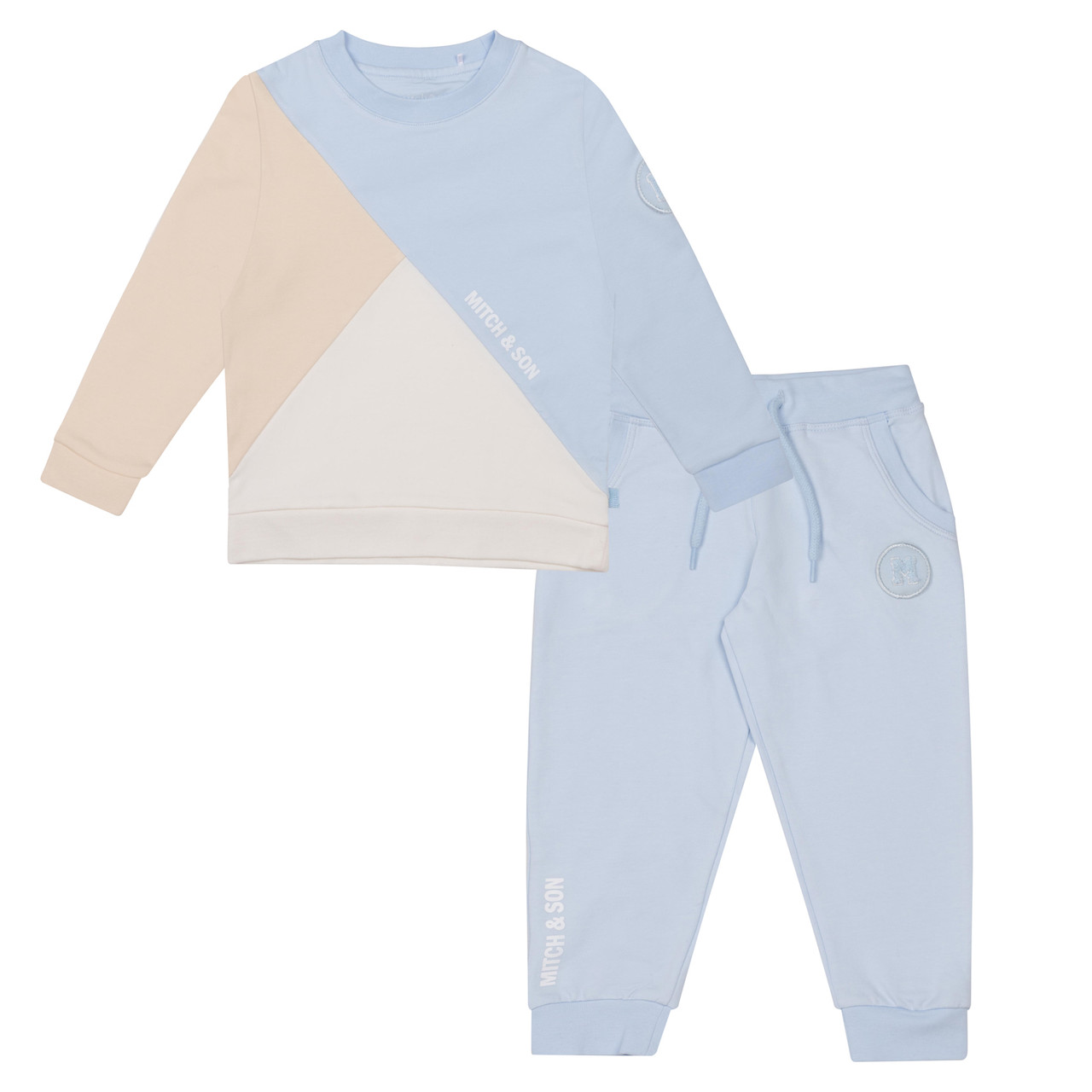 Mitch & Son AGNER Cut & Sew Crewneck Tracksuit MS24406 - Kiddie