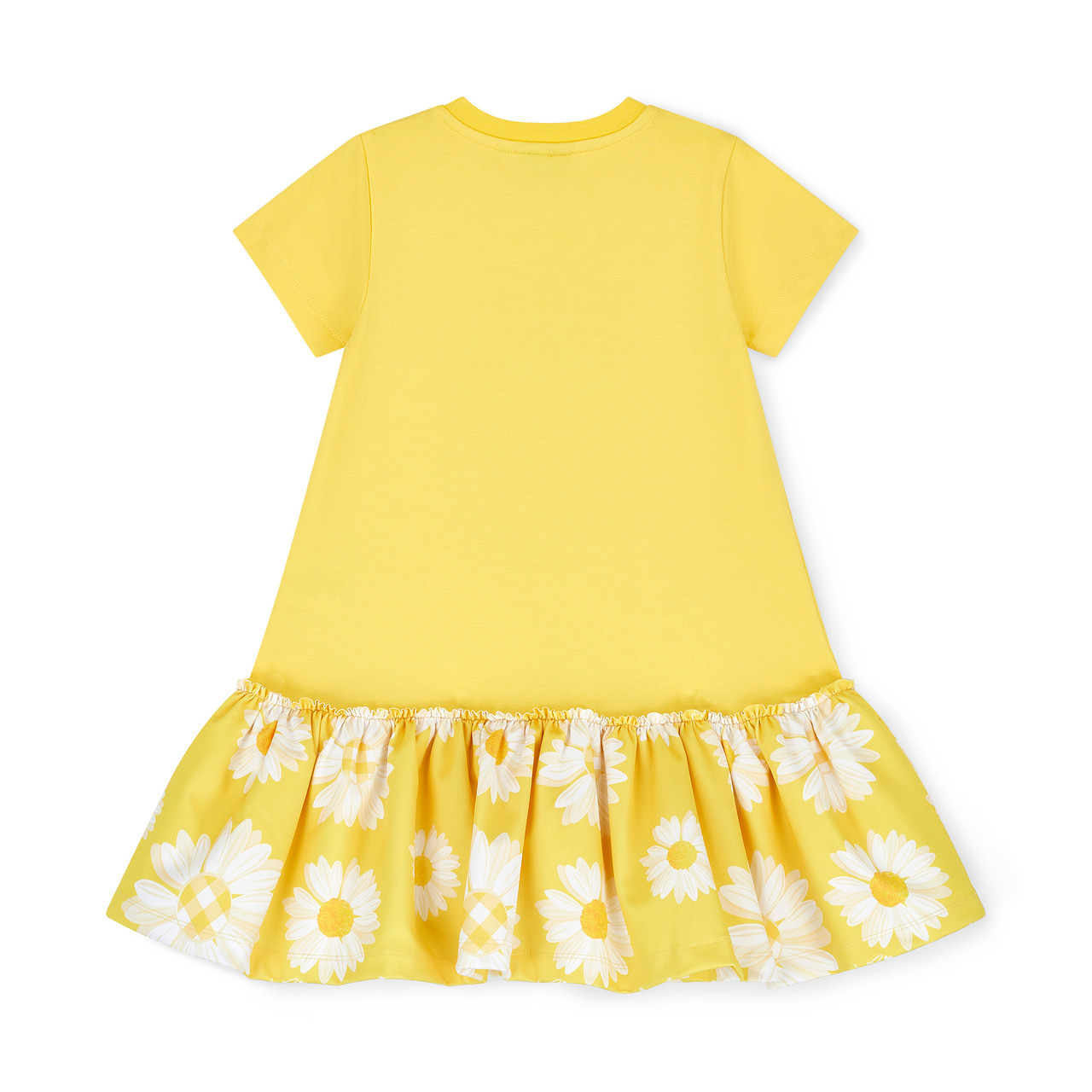 sachin and babi light blue dress Bandeau Drop Waist Detail Puff Hem Mini Dress In Yellow | EGO UK main image 1