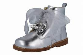 Andanines Girls' Silver Boots 202966 Kiddie Boutique By Claire