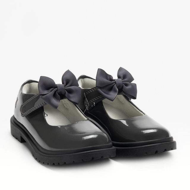 Lelli Kelly Girls Grey MIA School Shoe LKSM8461 Kiddie