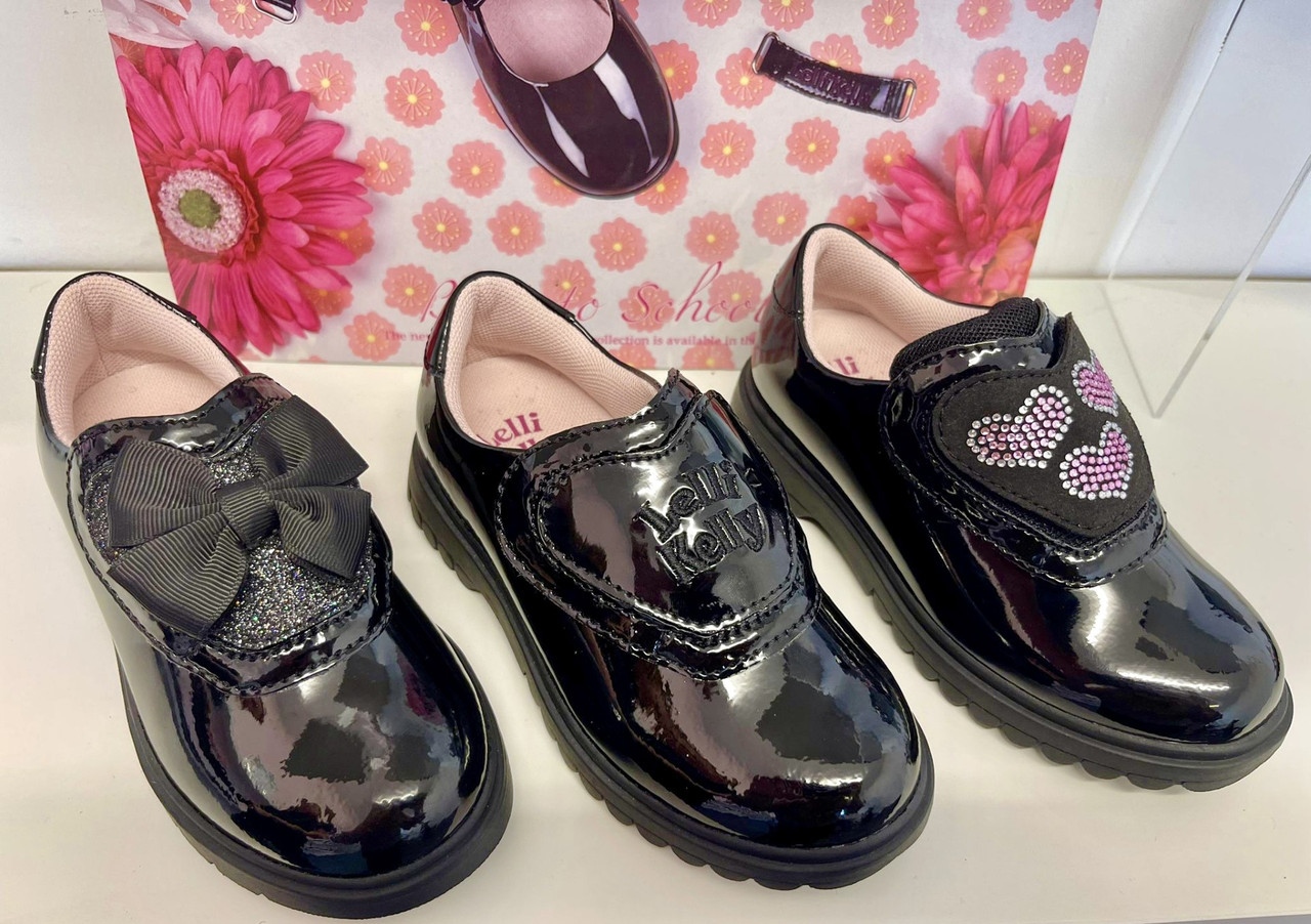 Lelli Kelly Girls Black ELOISE School Shoe LKSA8944 Kiddie