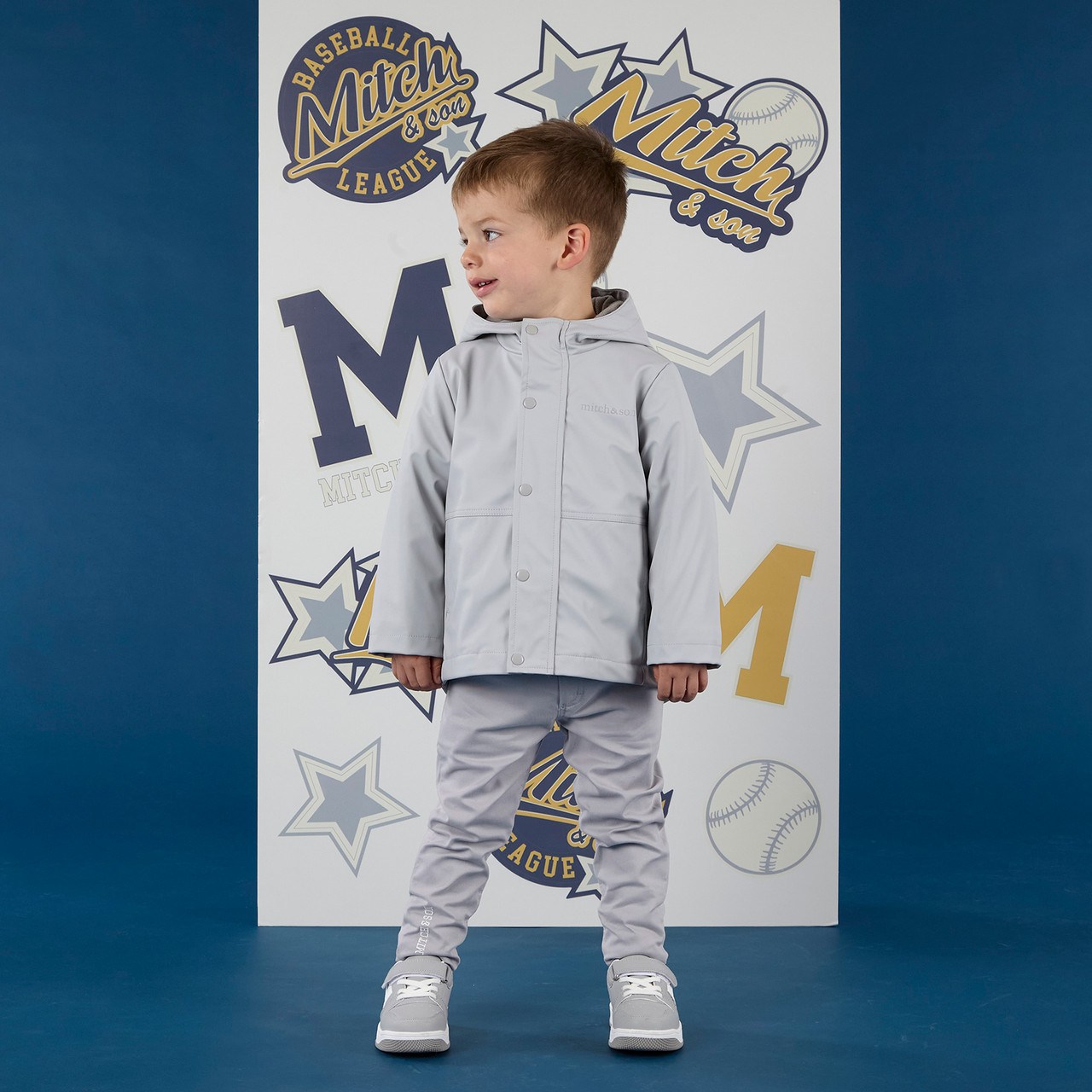 MITCH & SON - Ollie Hooded Gillet - Grey Mist