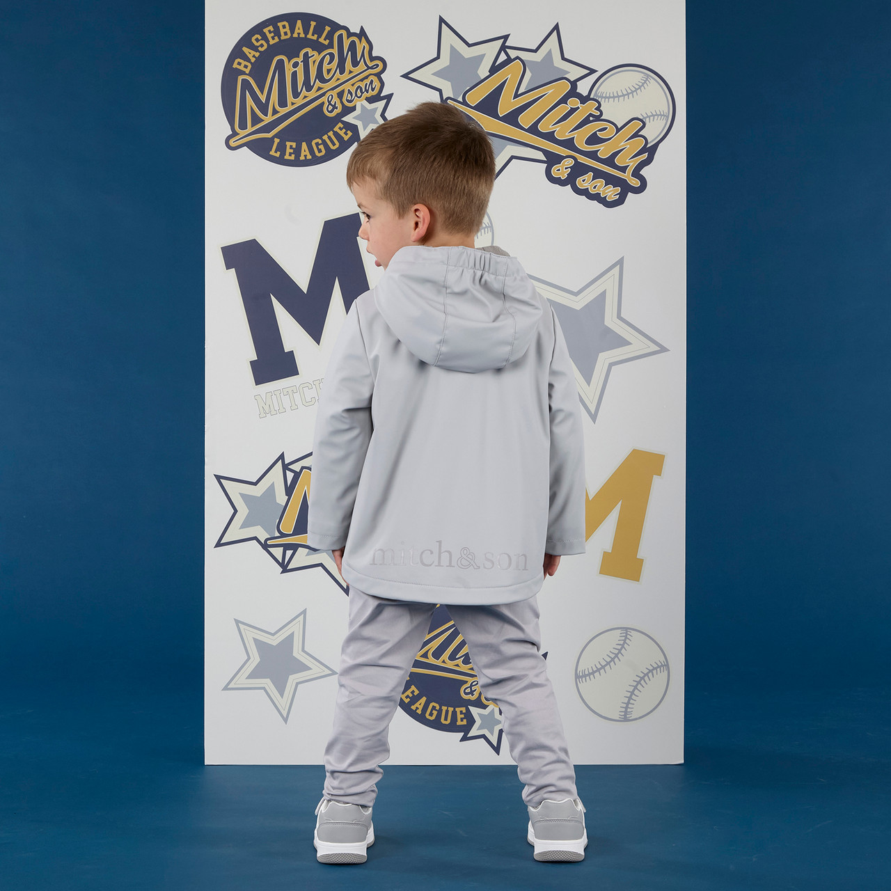 MITCH & SON - Ollie Hooded Gillet - Grey Mist main image 1