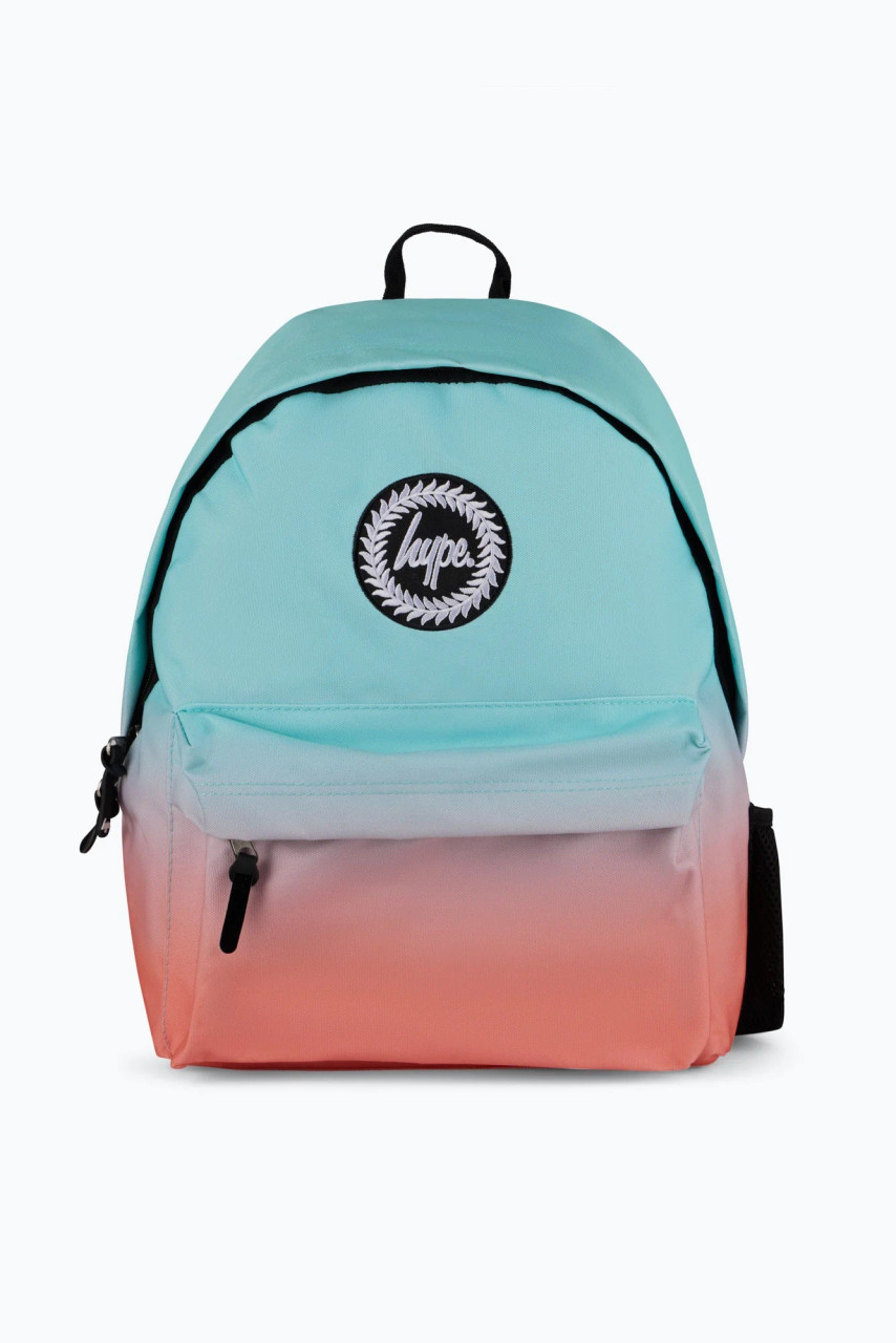 Hype Multi Mint Peach Fade backpack School Bag Kiddie Boutique