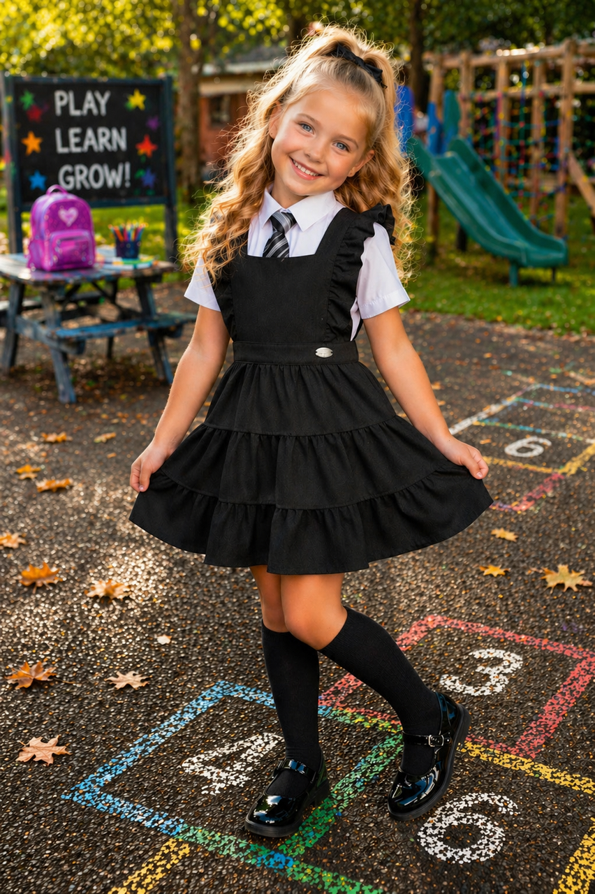 yk girls cotton pinafore dress product info and reviews Premium Pure Cotton Girls Kids Pinafore Dress
