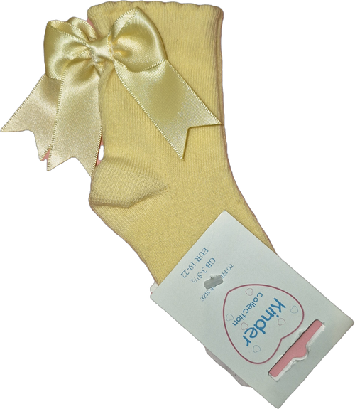 KINDER ANKLE SOCKS - Lemon