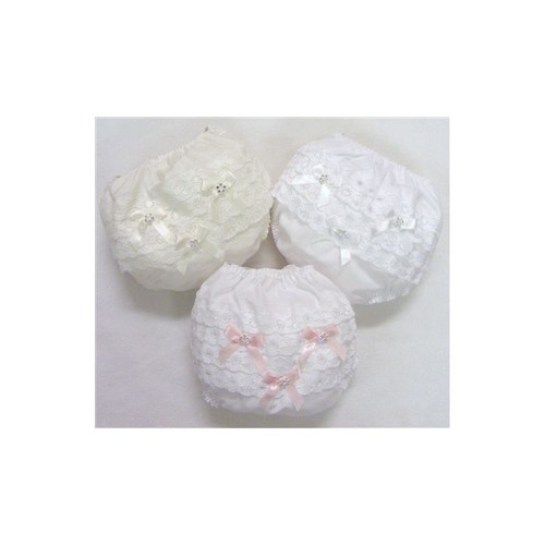 KINDER FRILLY DIAMANTE BOW PANTS