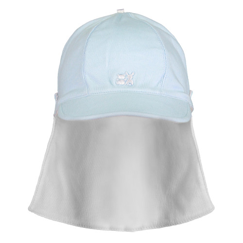 Emile et Rose - Aspen 4632 - Boys Blue Sunhat (detatchable flap)