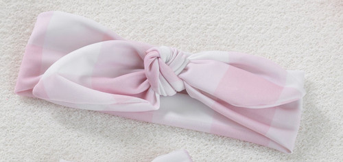 Beach Hair Ribbon Pink Chess  MPFLBSS23