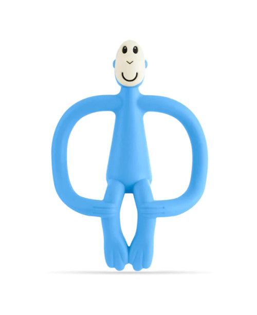 Matchstick Monkey - Teething Toy and Gel Applicator - Light Blue
