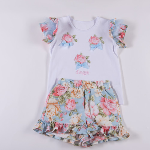 DAGA SET 4 Floral 2 piece short set