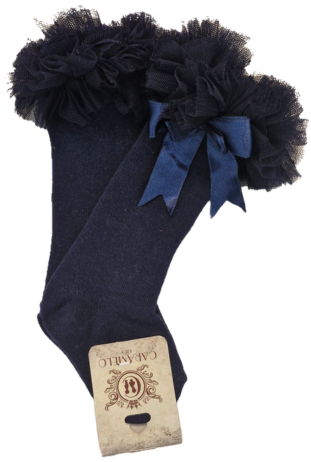 Caramelo NAVY  Tulle Tutu Sock 4015
