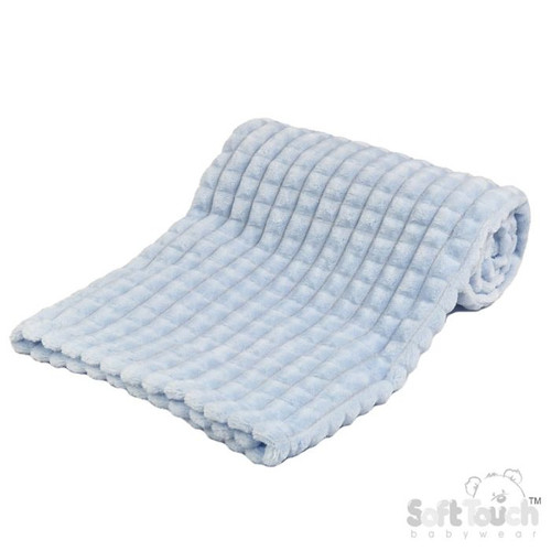 Soft Touch FBP165 Baby Waffle Texture Wrap Blanket - Blue Soft Touch FBP165 Baby Waffle Texture Wrap Blanket - Blue