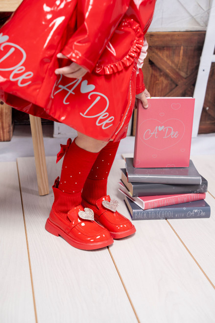 Adee MARY JANE Red Sock Wellie W246103 Adee MARY JANE Red Sock Wellie W246103